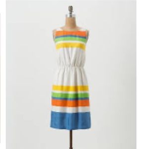 Anthropologie Girls from Savoy Sz 0 Silk Stripe